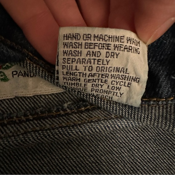 Vintage East West 80s 90s Sequin Floral Embellished Cotton Denim Jacket Sz L - Picture 6 of 10